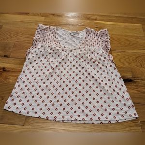 Lucky Brand - Ivory Print Blouse - Medium but fits like a Small